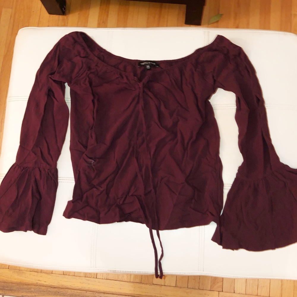 Pacsun Kendall & Kyle Off The Shoulder Bell Sleeve